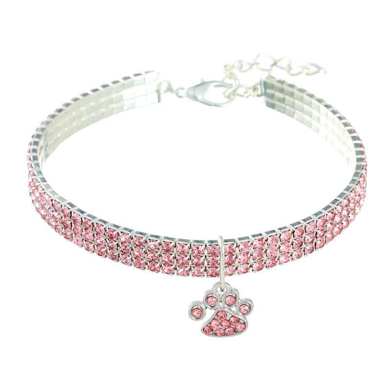 Elegant Diamond Mix Pet Collar - Stylish Collar For Dogs And Cats