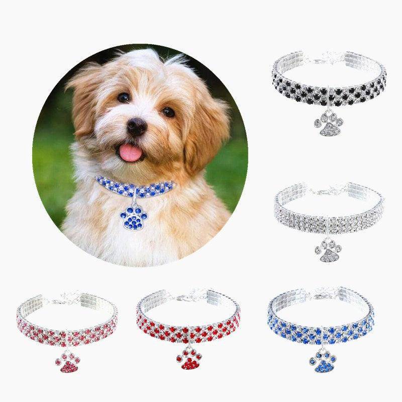 Elegant Diamond Mix Pet Collar - Stylish Collar For Dogs And Cats