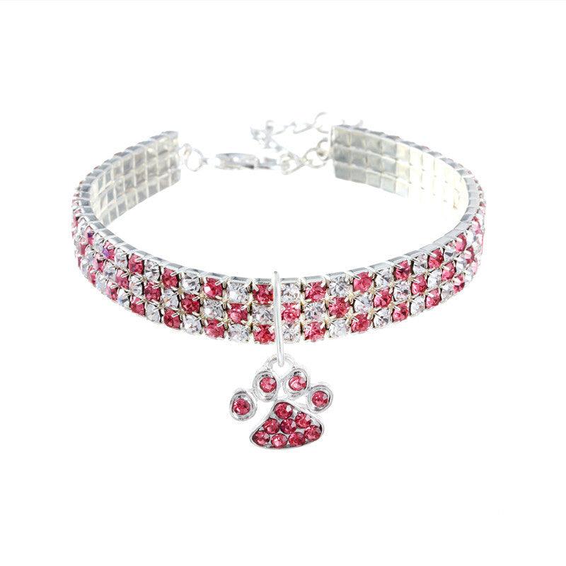 Elegant Diamond Mix Pet Collar - Stylish Collar For Dogs And Cats