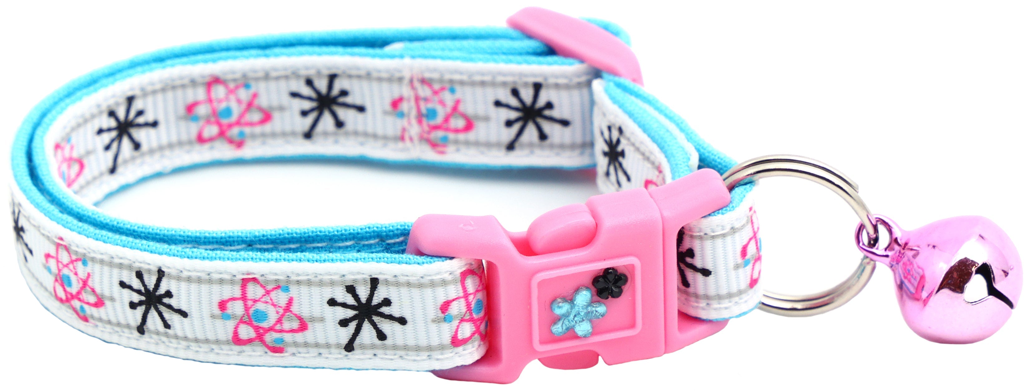 Atoms on White Cat Collar
