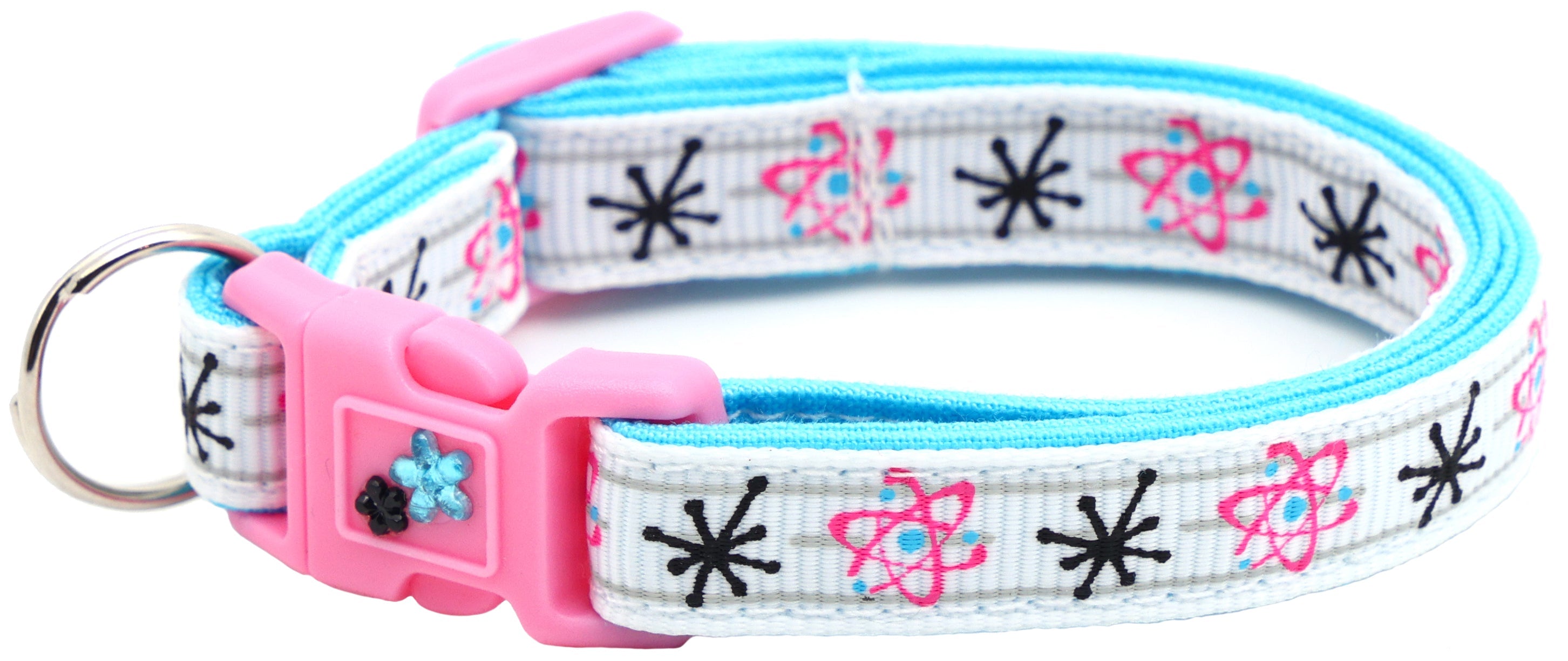 Atoms on White Cat Collar