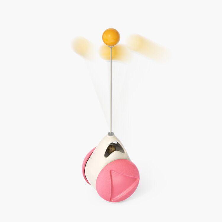 Catnip Spin & Scratch Toy: Interactive Multi-Function Windmill Toy For Cats