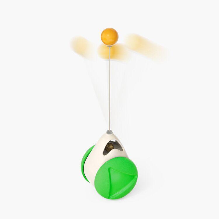 Catnip Spin & Scratch Toy: Interactive Multi-Function Windmill Toy For Cats
