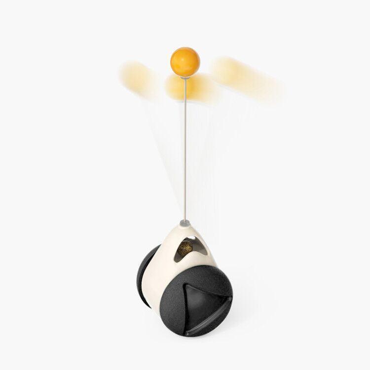 Catnip Spin & Scratch Toy: Interactive Multi-Function Windmill Toy For Cats