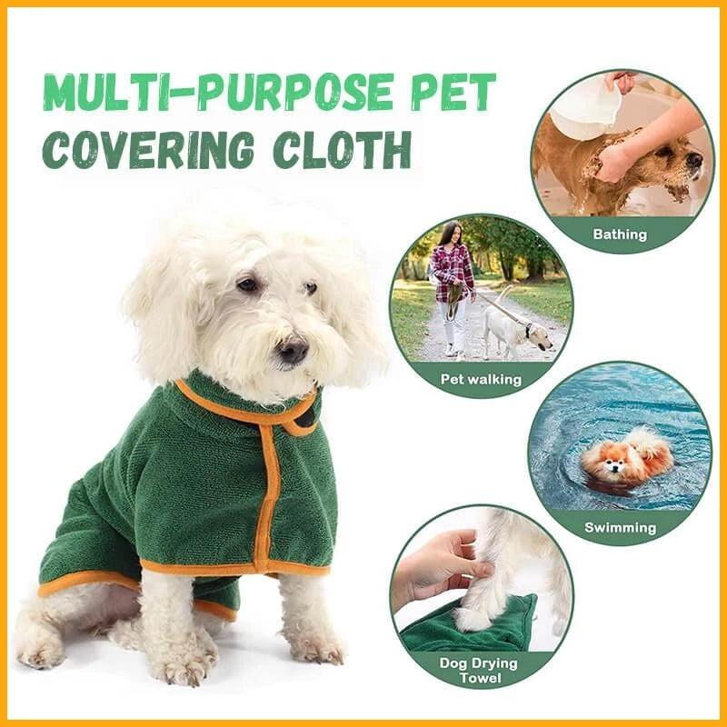 Fast-Drying Microfiber Pet Bathrobe - The Ultimate Pet Drying Coat