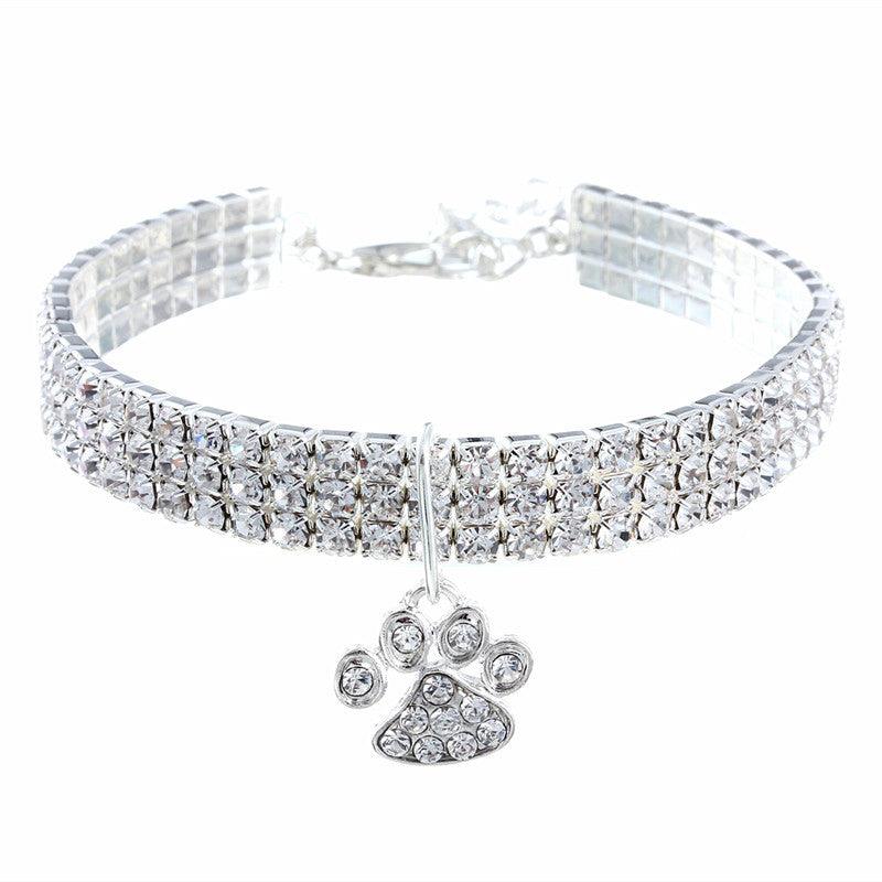 Elegant Diamond Mix Pet Collar - Stylish Collar For Dogs And Cats